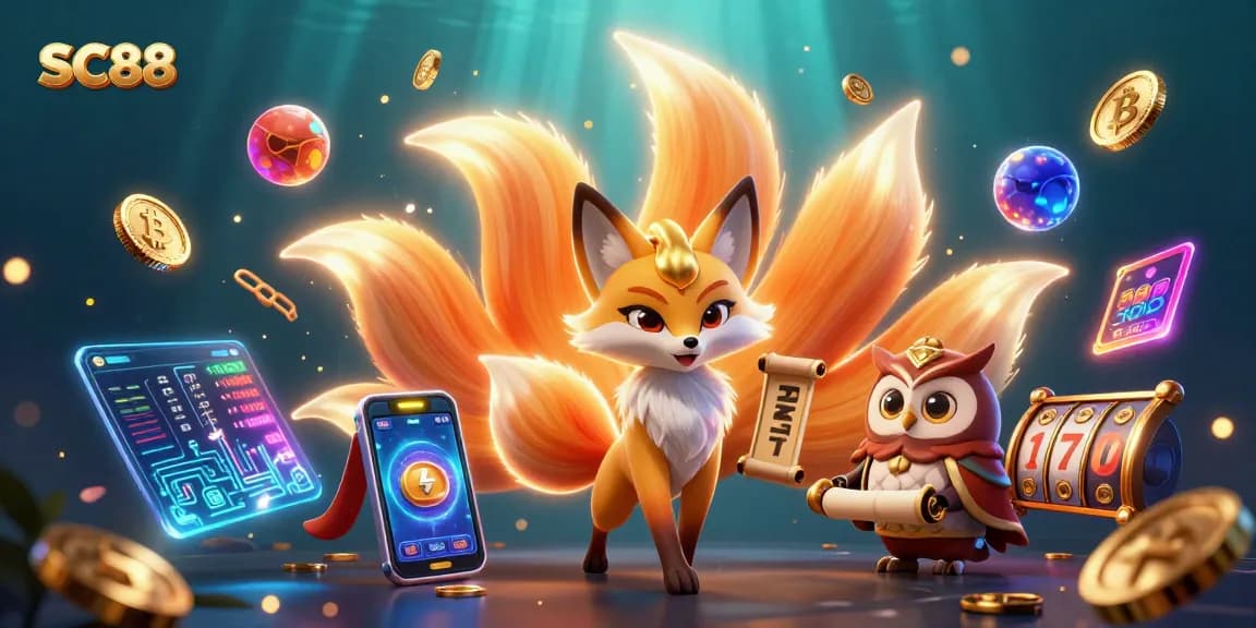 Experience SC88's vibrant 3D gaming world with colorful characters and dynamic slot elements.
