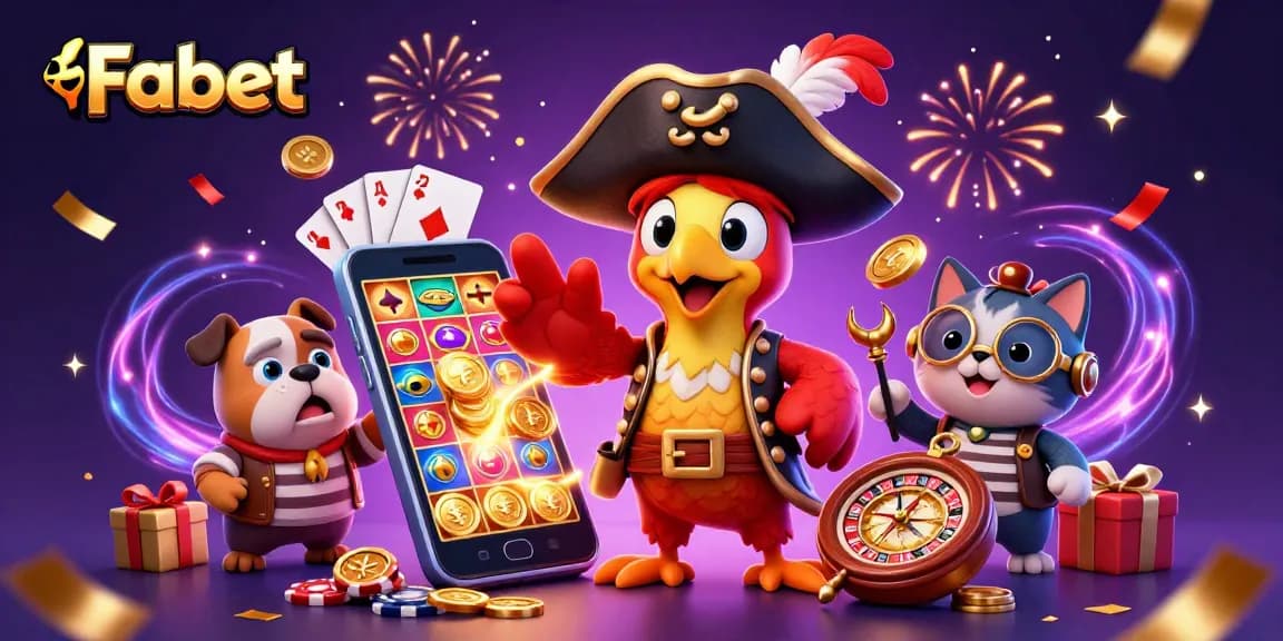 Bet online with Fabet, featuring a thrilling 3D pirate-themed gambling scene.