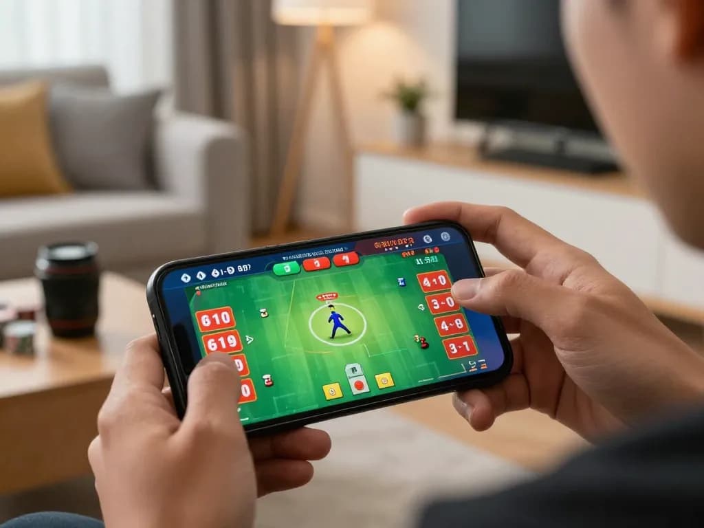 Engaging action at sv368 đá gà match displayed on smartphone, focusing on strategic betting.