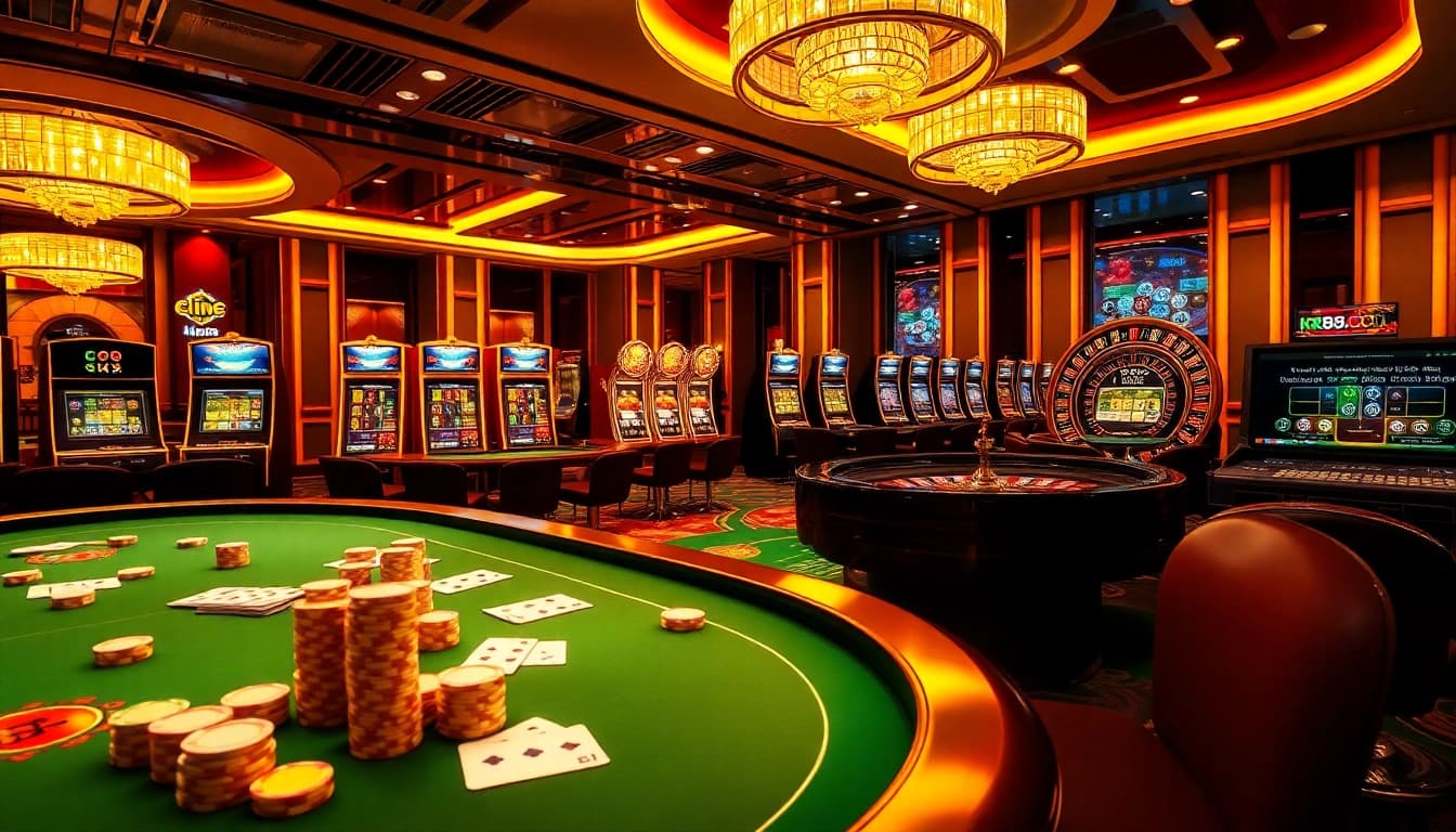 Experience the thrill of online gambling with experiences from nk88.bio featuring vibrant casino visuals and high-stakes gaming.