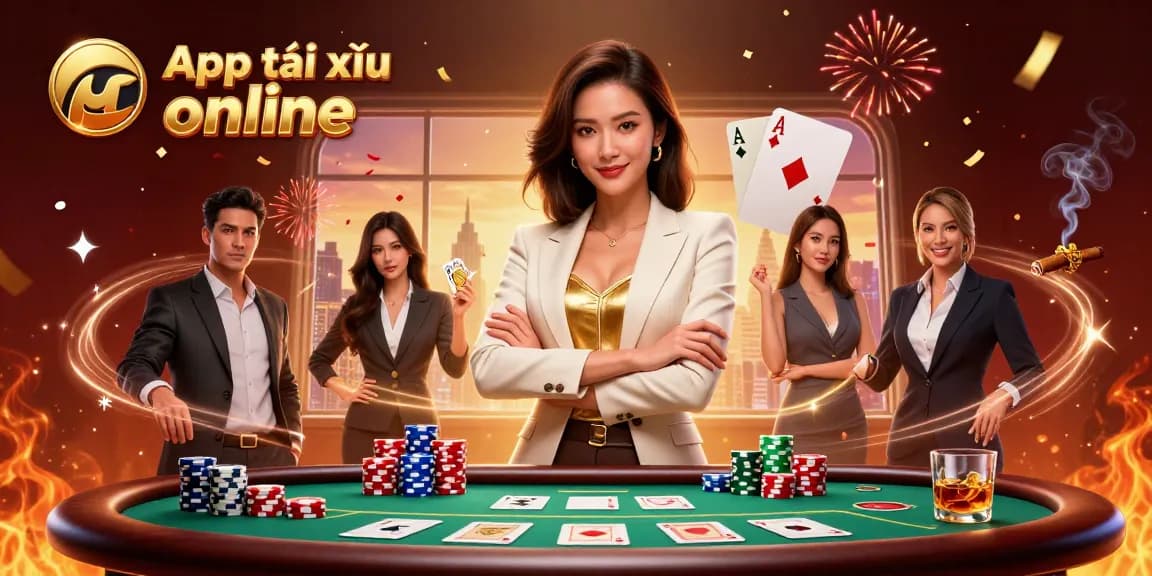 Experience the excitement of App tài xỉu online with this captivating casino illustration.
