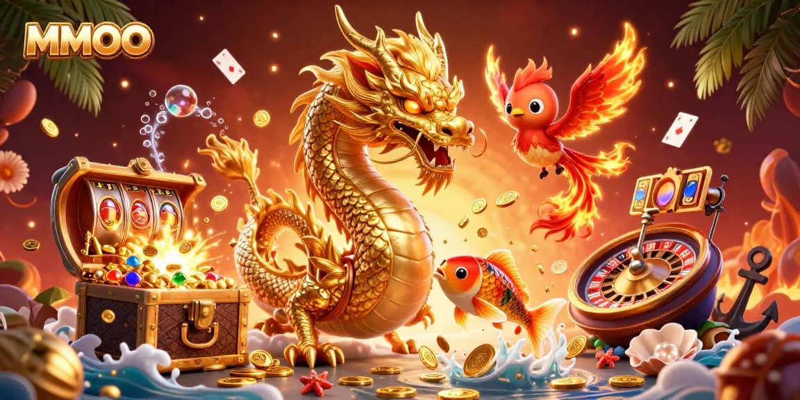 Experience the thrilling MMOO gaming world with vibrant characters and dynamic casino elements.
