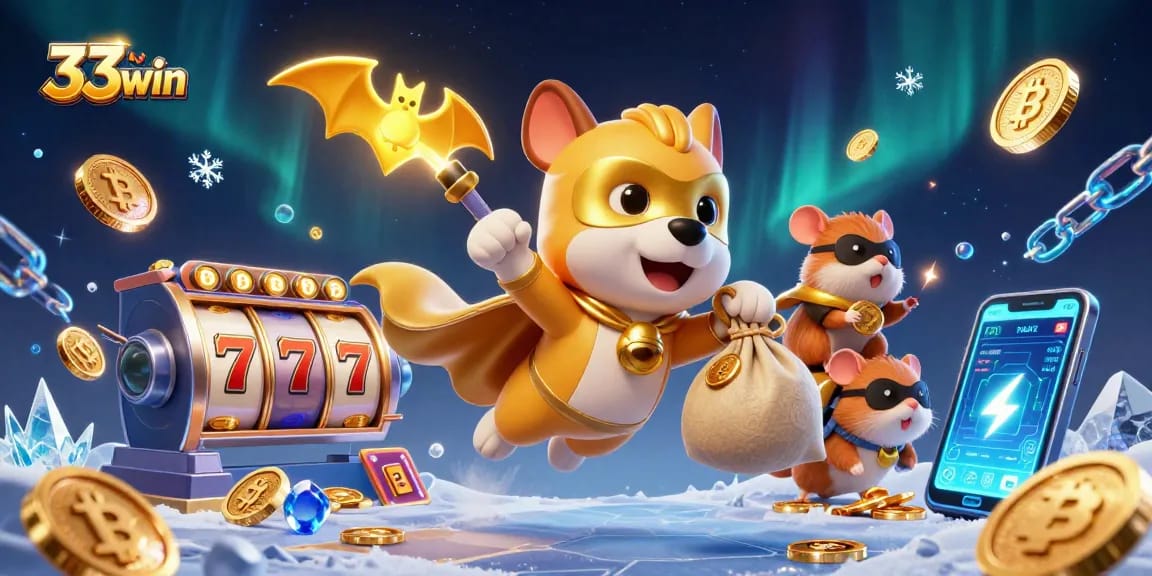 Experience exciting gameplay at 33win with a dog hero bringing jackpots and coins!