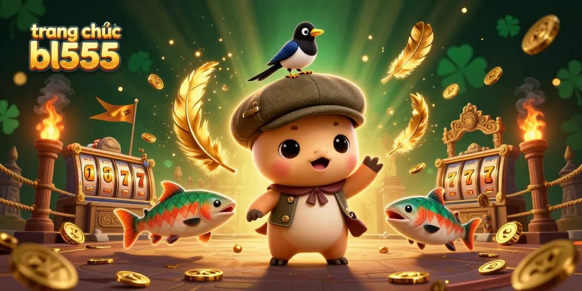 Engaging illustration showcasing the vibrant theme of trang chủ bl555 with lively characters and casino elements.