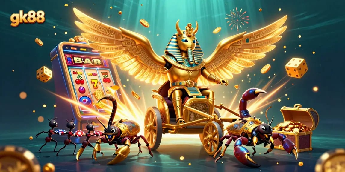 Engage with gk88’s thrilling jackpot experience featuring vibrant slot machines and enchanting casino elements.