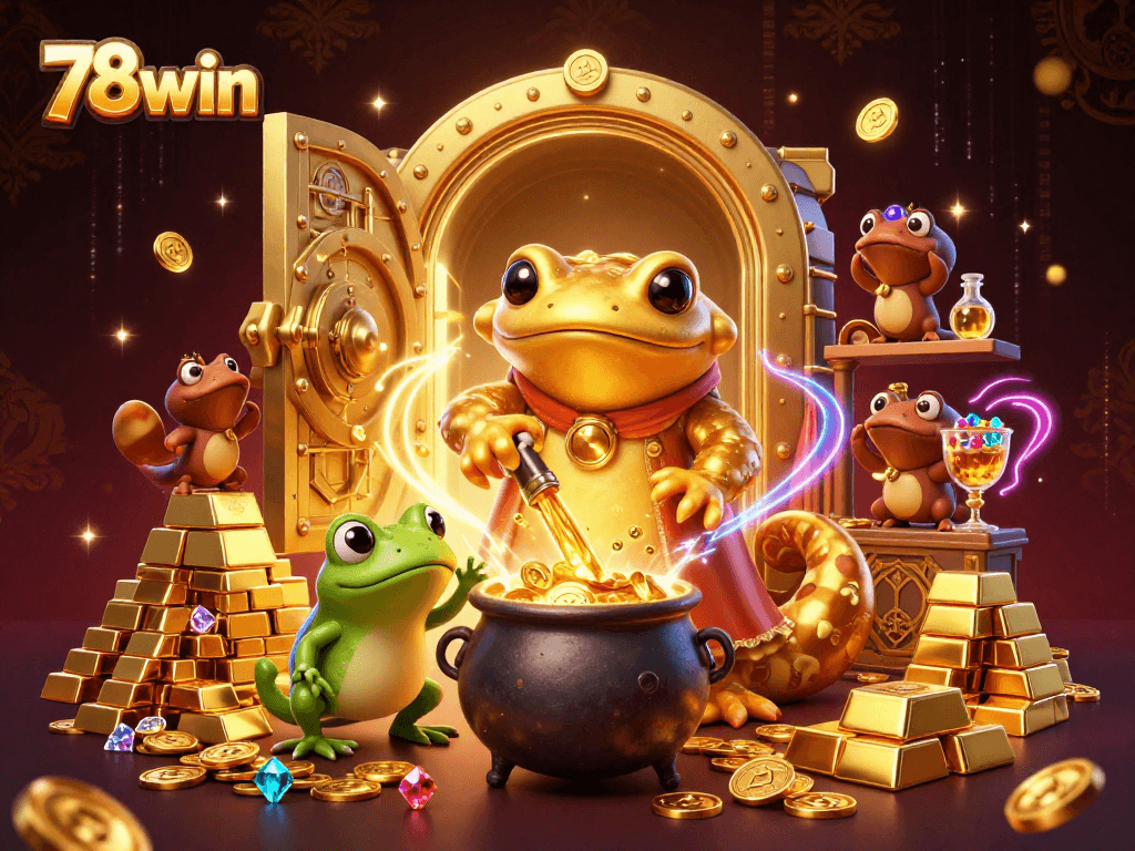 Engage in the thrilling world of 78win with an alchemist crafting golden riches.