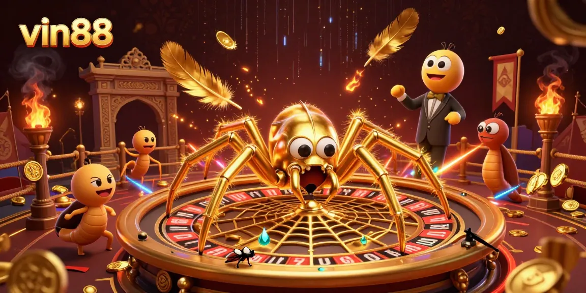 Experience high-stakes betting thrills with vin88's dynamic digital illustration of a themed casino!