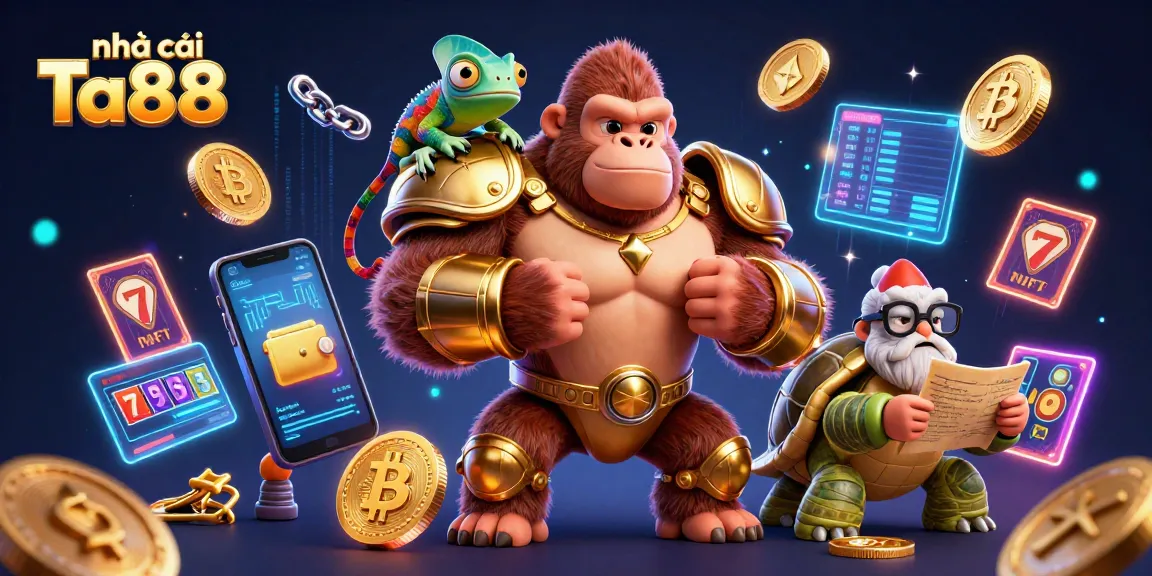 Engage with nhà cái Ta88 casino adventures featuring a powerful gorilla king and animated gaming elements.