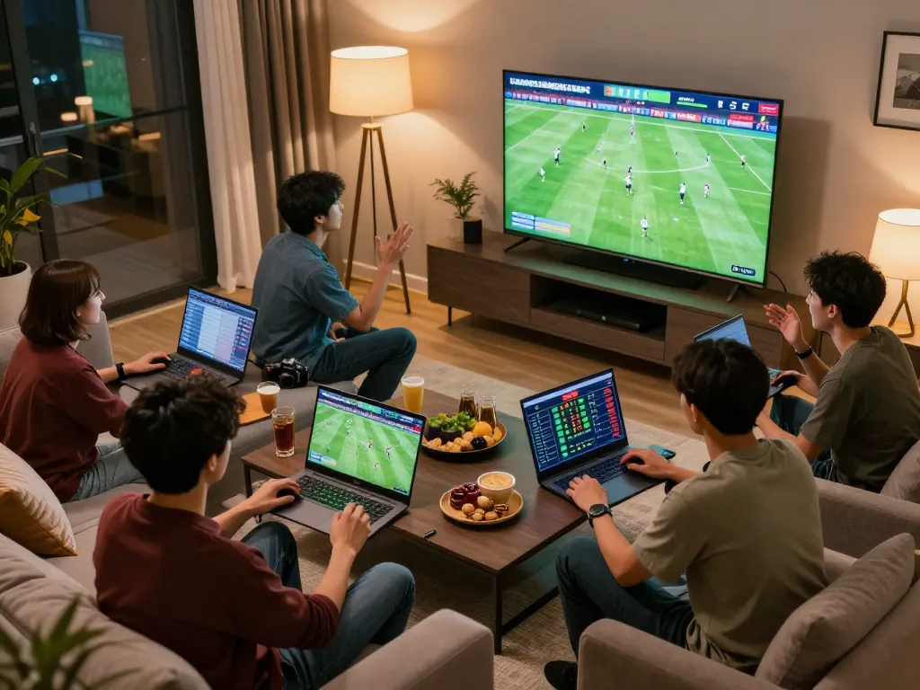Socolive users actively engaging in live sports betting session with real-time updates and lively discussion.