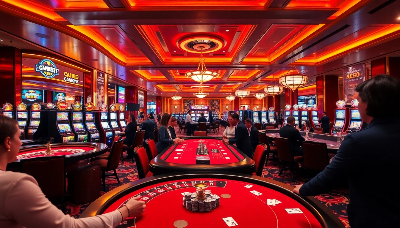 Experience the thrilling excitement of NK88 with players enjoying a variety of casino games.