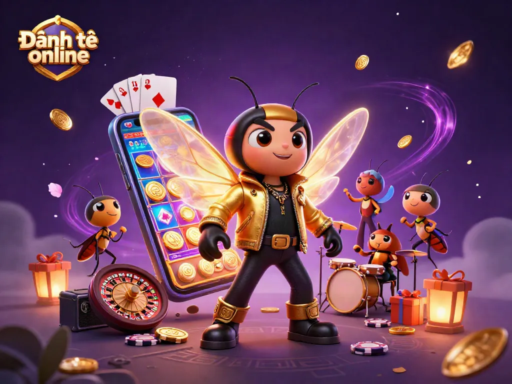 Experience the excitement of Đánh đề online with dynamic characters and vibrant casino elements!
