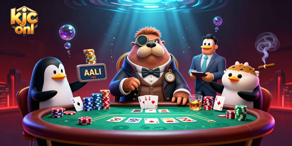 Engage in poker at kjc onl with a jolly walrus, a sophisticated penguin dealer, and a bluffing pufferfish.