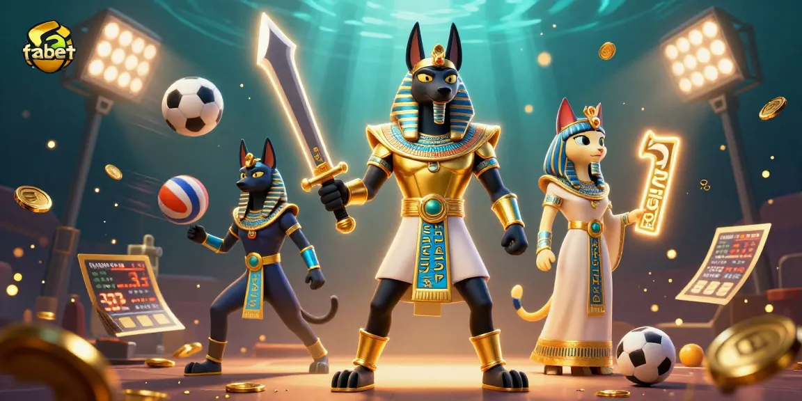 Join fabet for exhilarating sports betting with dynamic characters and themed elements.