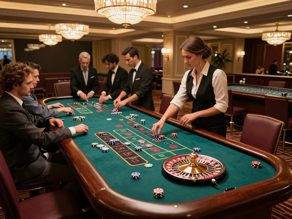 Experience NHÀ CÁI VIN88 live roulette with exciting bets and a professional croupier in a luxurious casino.