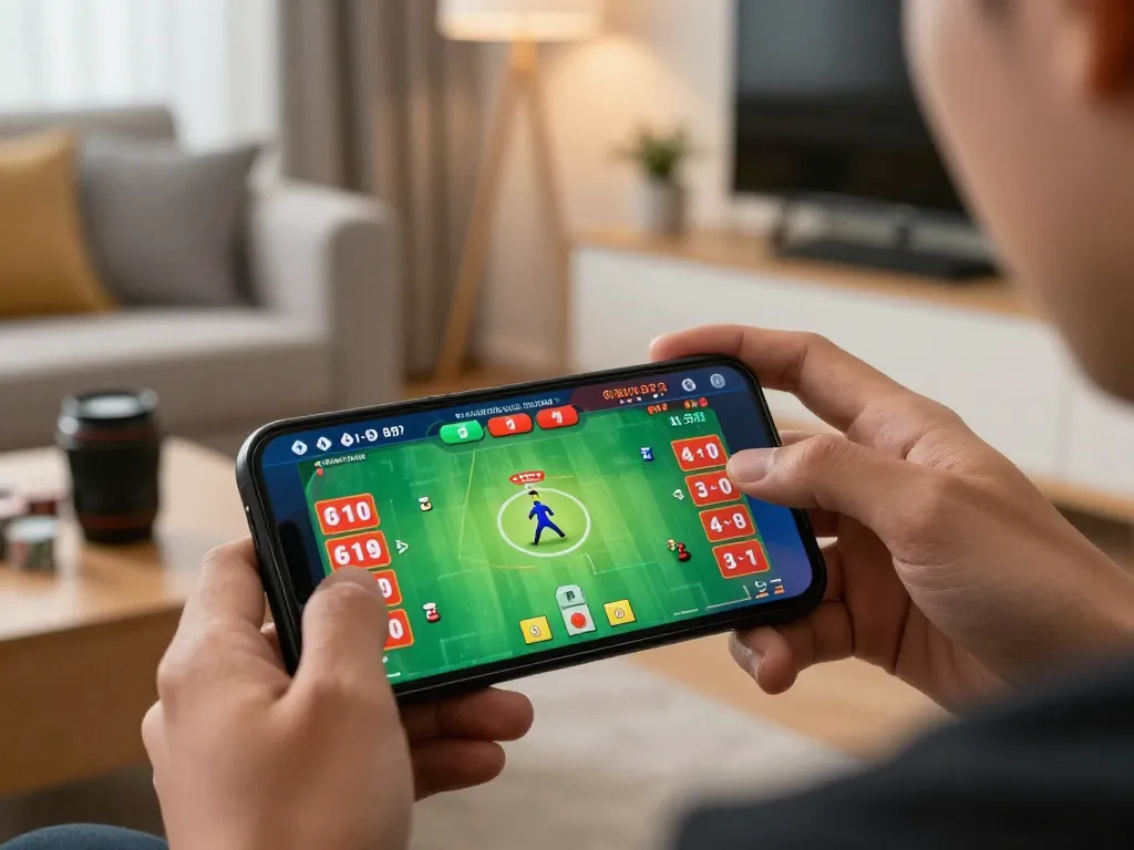 Engaging action at sv368 đá gà match displayed on smartphone, focusing on strategic betting.