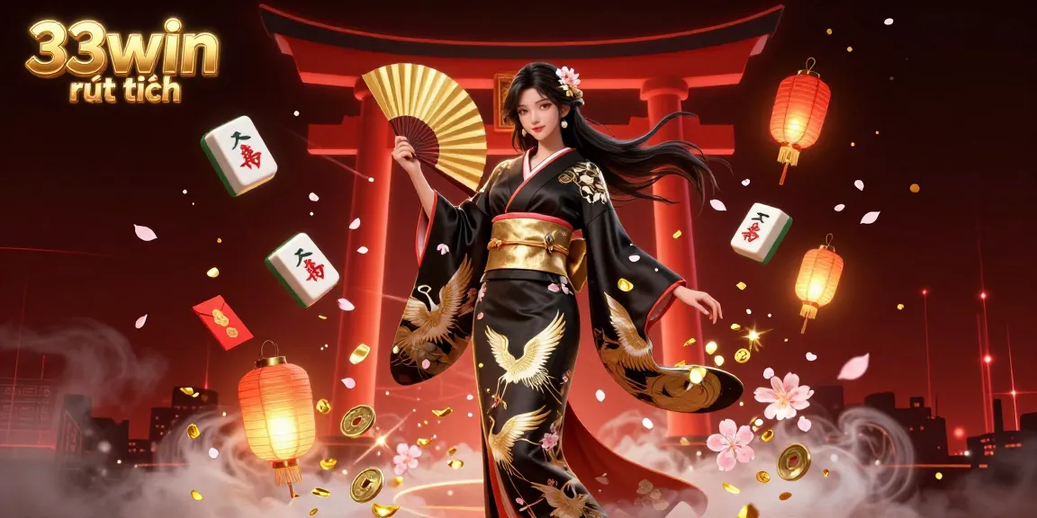 Engage in thrilling gameplay at 33win rút tiền with vibrant illustrations of lucky charms and dynamic casino elements.
