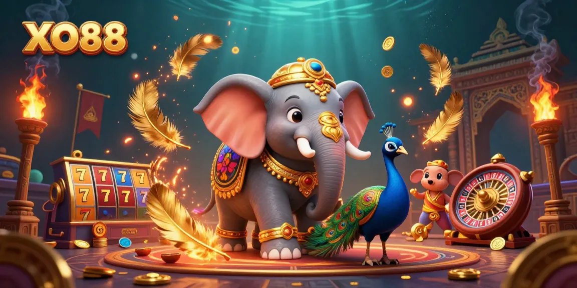 Experience thrilling gaming with XO88's vibrant live casino illustration showcasing excitement.