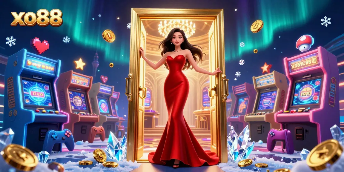 Engage and win at xo88 with a glamorous casino scene illustrating stunning games and vibrant experiences.