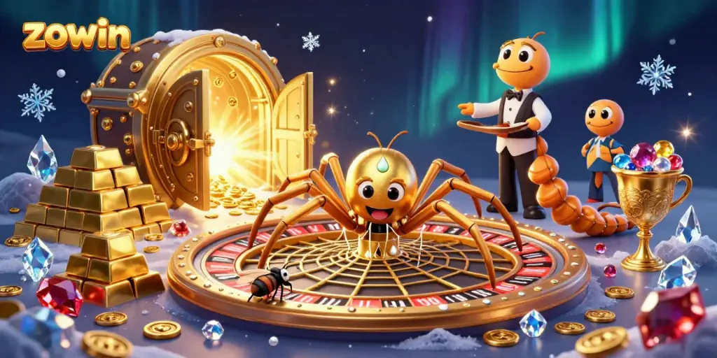Zowin offers an exciting online gaming environment with vibrant characters and rich casino elements.