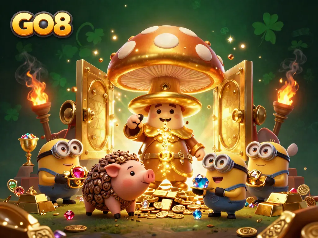 Engage with GO8's vibrant online casino magic, featuring treasure-filled wizardry and rich gaming elements.
