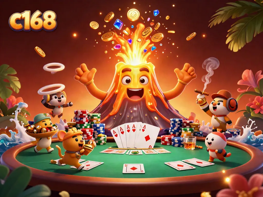 Experience the thrilling world of c168 with erupting treasures and dynamic poker action.