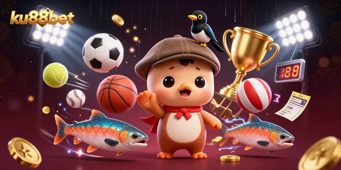 ku88bet engages players with exciting cartoon characters and lively casino elements.