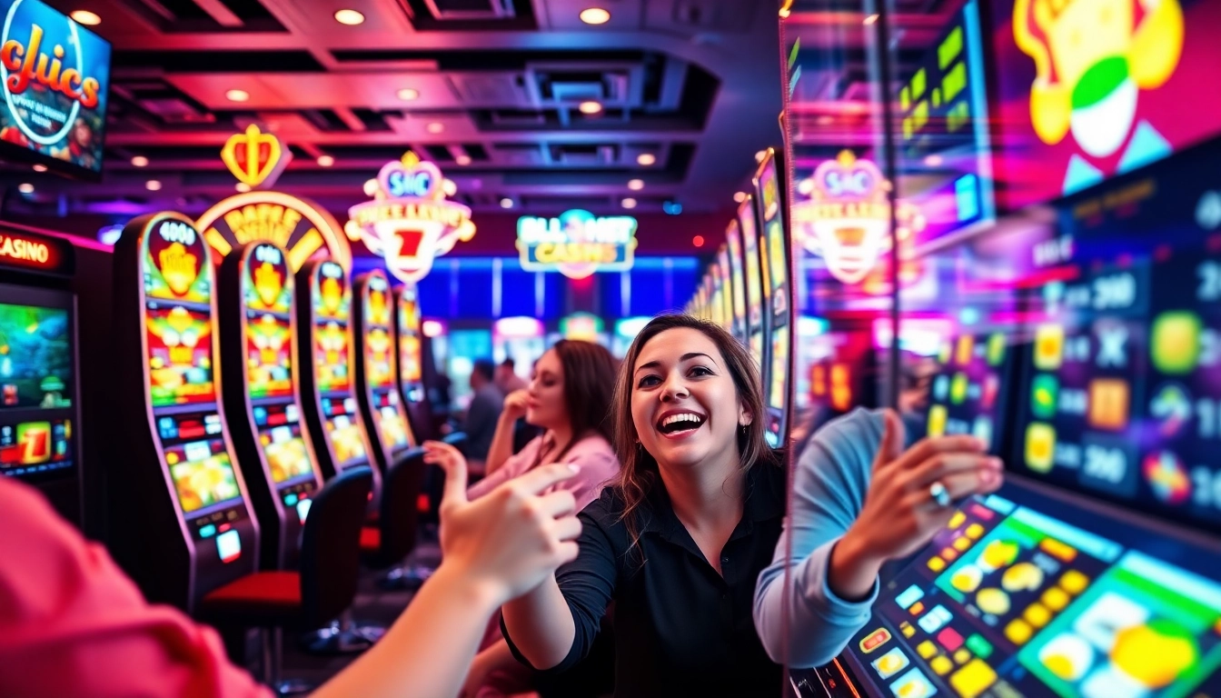 Experience thrilling gaming at https://nohu90v.biz/ with vibrant slot machines and excited players.