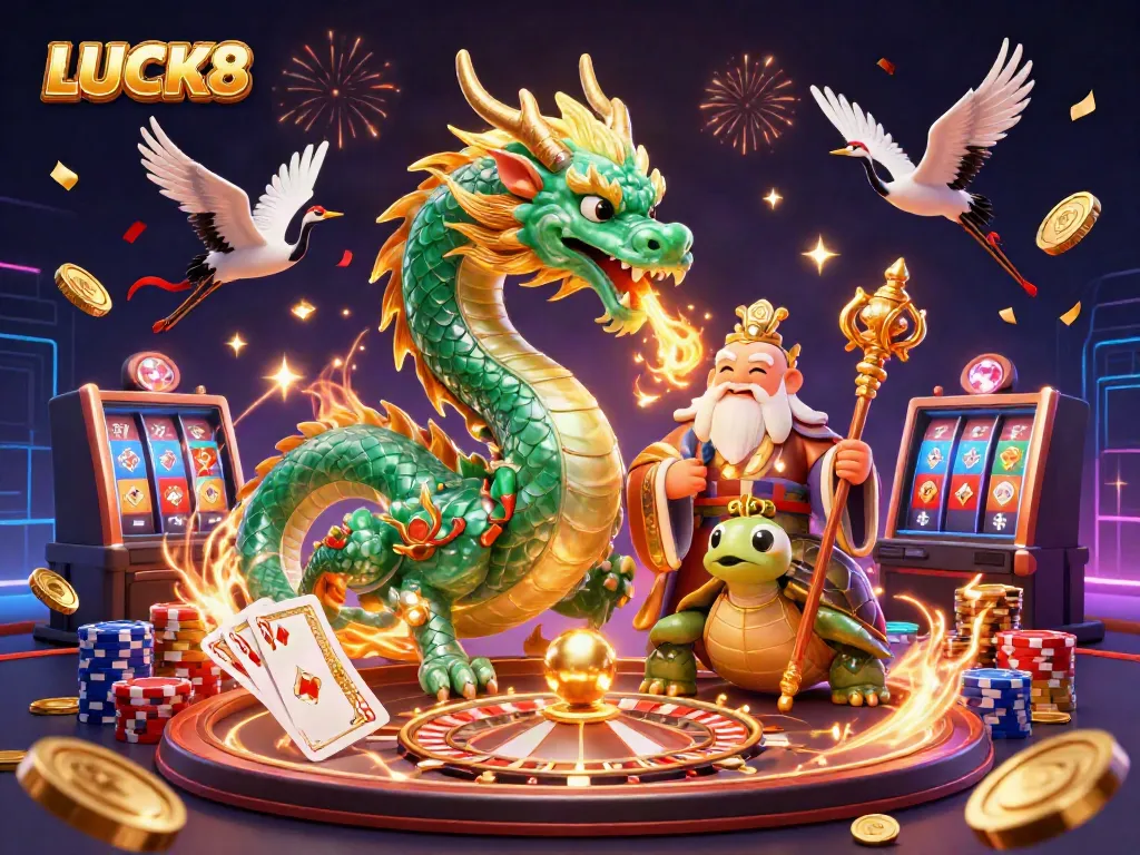 Experience thrilling gameplay with LUCK8, where luck meets skill in a vibrant casino setting.
