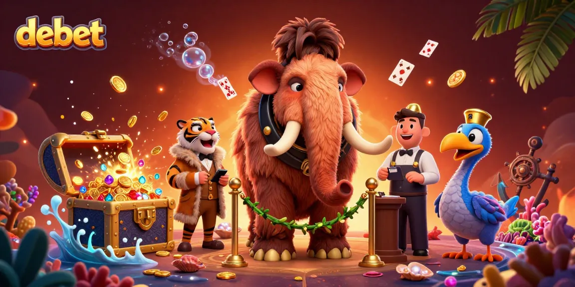 Check the latest debet promotions with vibrant casino characters and explosive treasures.