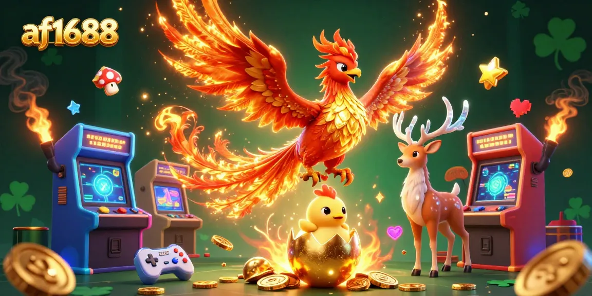 Experience exciting wins at af1688 with vibrant 3D casino elements, showcasing dynamic gaming action.