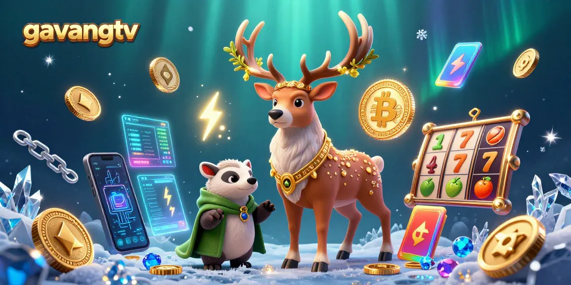 Engage with the vibrant world of gavangtv, showcasing Celtic and crypto casino elements in a dynamic 3D scene.
