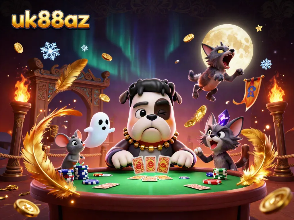 Experience the excitement of uk88az with a fun casino scene featuring vibrant characters and rich game elements.