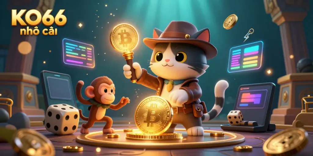 Join the adventure with KO66 nhà cái at an ancient casino artifact site, filled with crypto treasures.