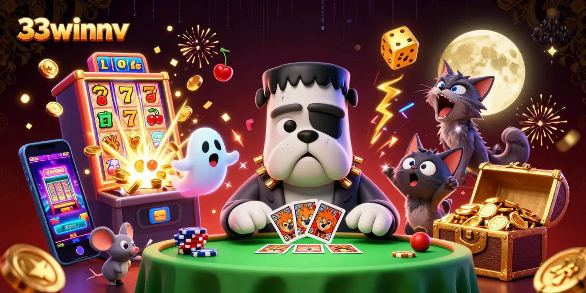 Engage in thrilling wins at 33winnv with vibrant 3D characters and dynamic casino elements.