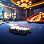 Experience the thrill of game u888 at a luxurious casino with vibrant slot machines and poker tables.