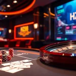 Play thrilling games at nhà cái HZ88 featuring vibrant casino tables and exciting betting action.