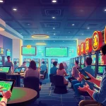 Exciting online gaming scene showcasing players at 88clb casino with vibrant colors and engaging activities.