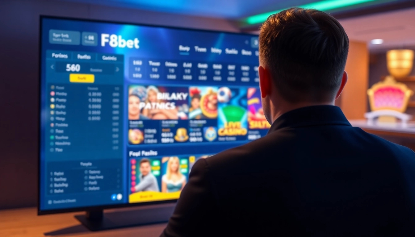 Engaging online betting interface showcasing F8bet's features and games.