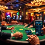 Experienced players at a casino table enjoy gaming with the 3win app for enhanced strategy.