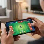 Engaging action at sv368 đá gà match displayed on smartphone, focusing on strategic betting.