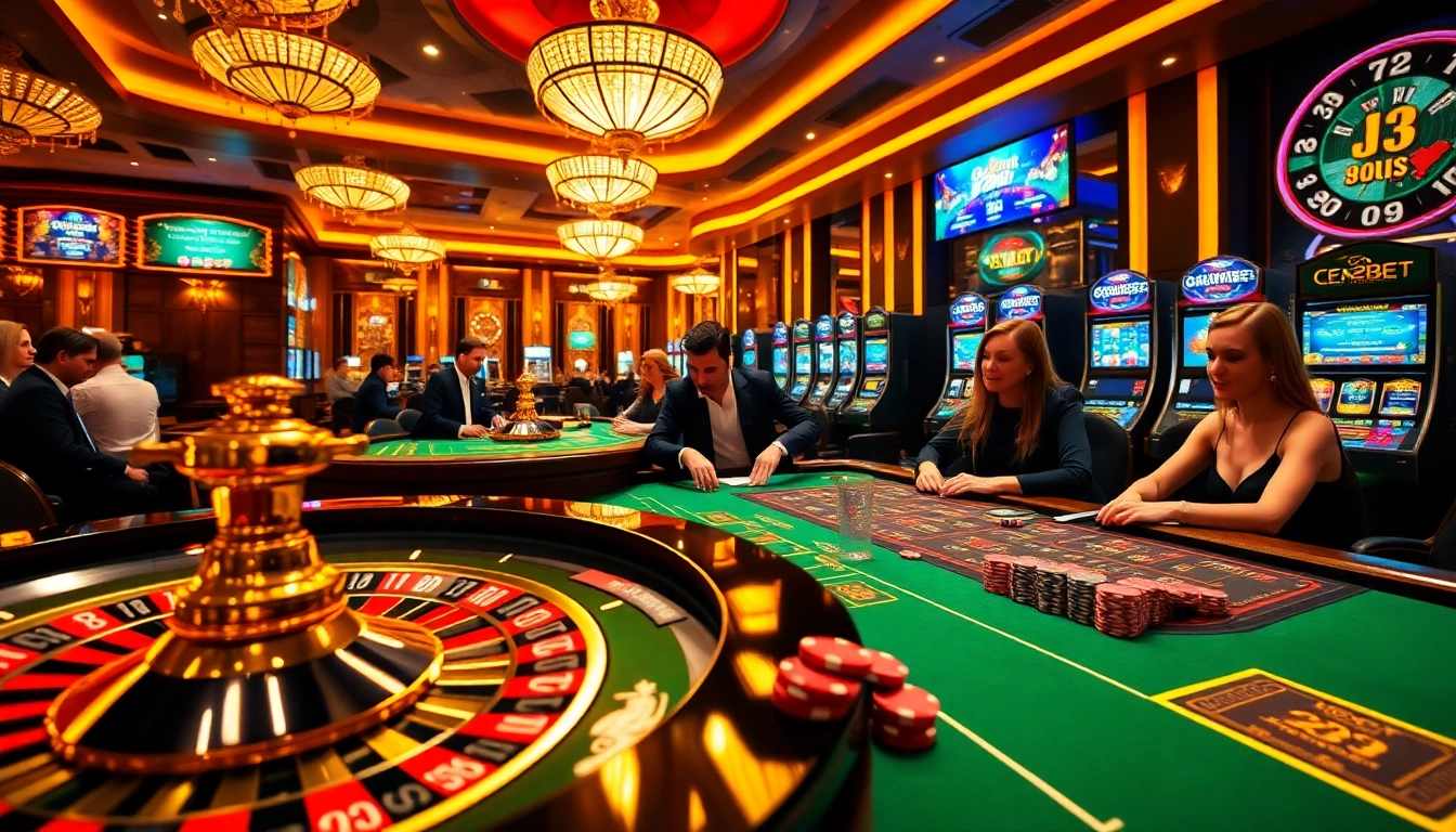 Experience exciting gameplay at https://e2bet-games.org with vibrant casino visuals, roulette, and poker action.