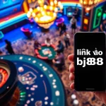 Experience the excitement of gambling at BJ88 with this vibrant casino scene, highlighting link vào bj88.