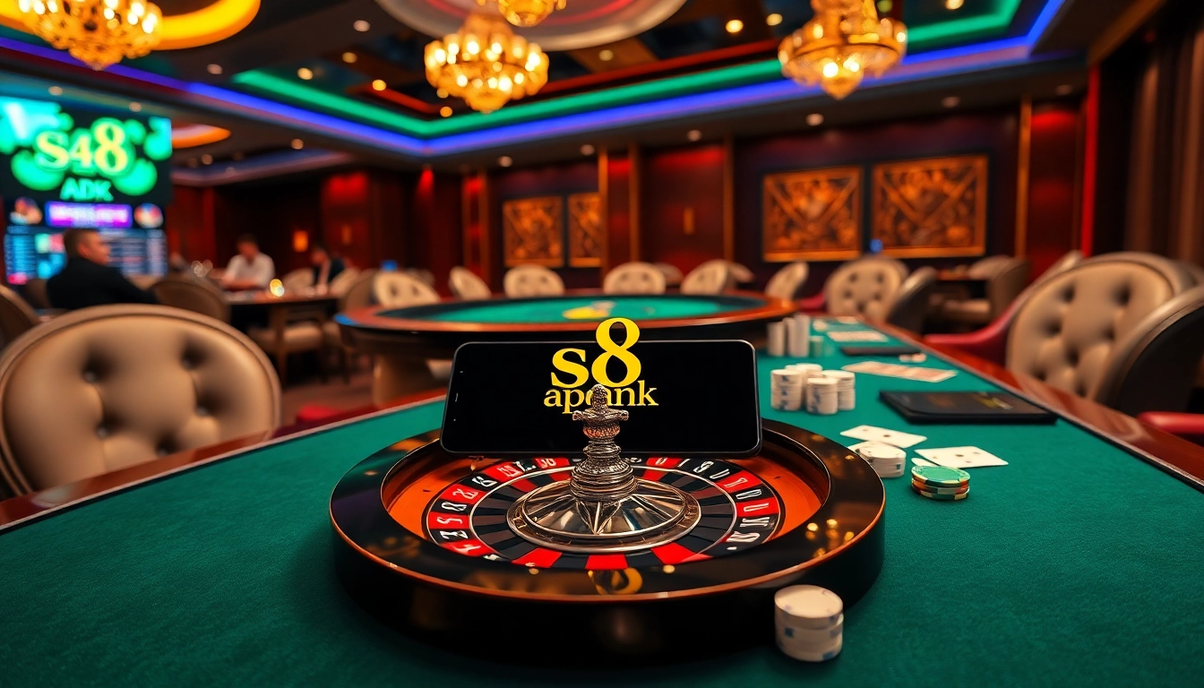 Experience exciting gameplay with the S8 apk application at a luxurious online casino.