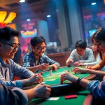 Players engaging with online card games at https://go88c1.com/ showcasing a lively gaming atmosphere.