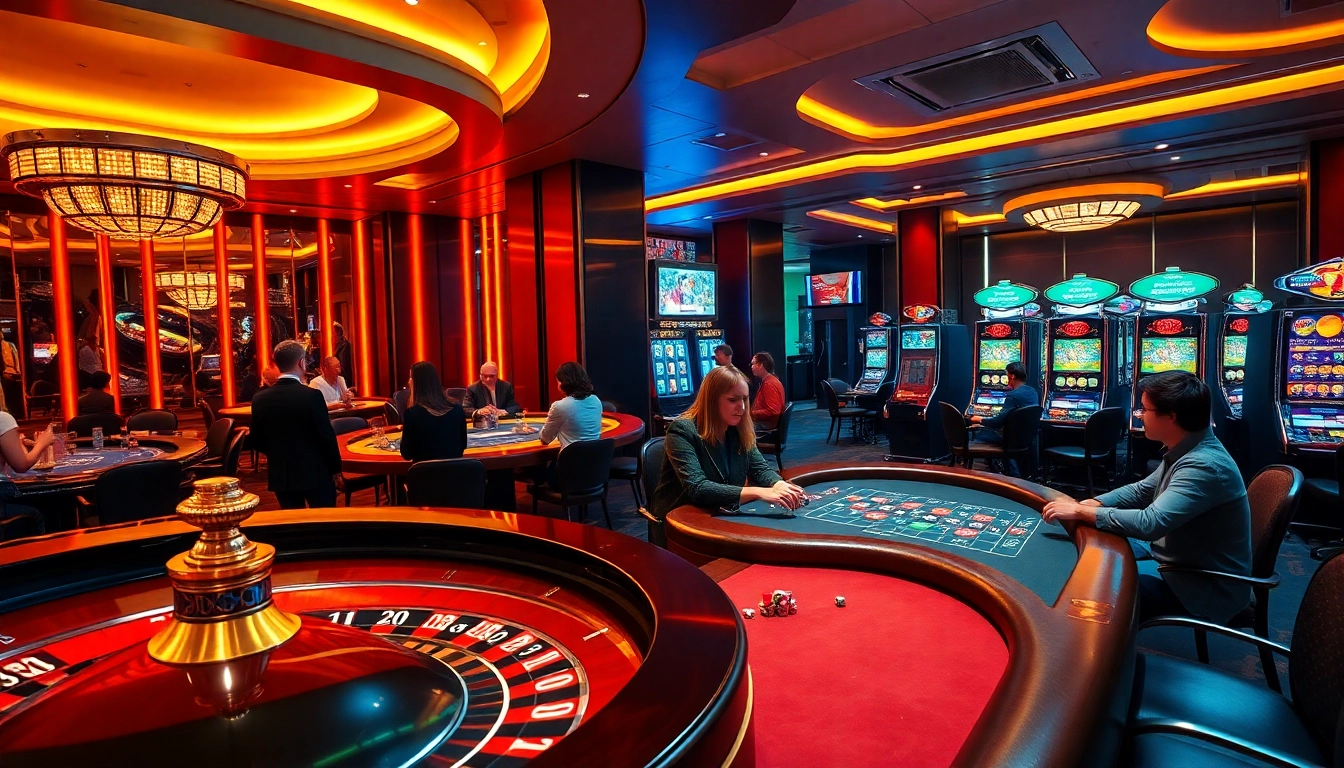 Experience the excitement of gambling at nhatvip.com with a luxurious casino atmosphere.