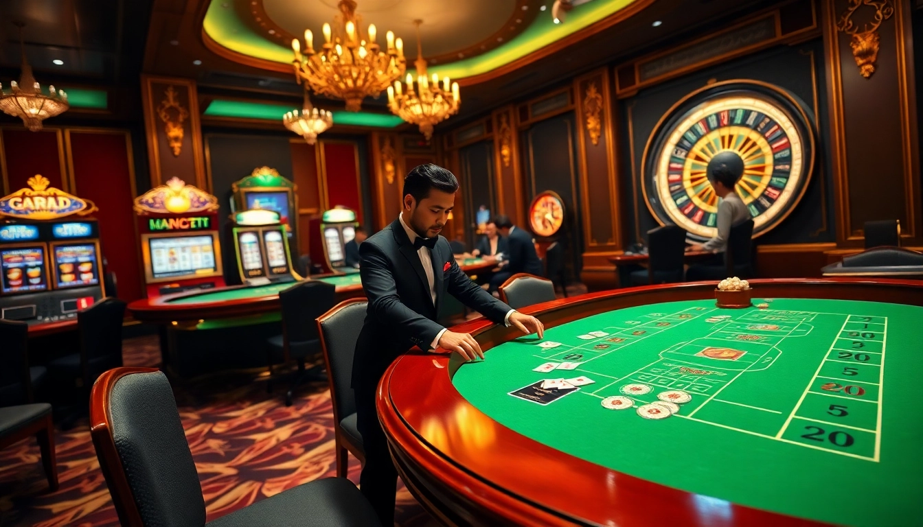 Experience thrilling gameplay at uu88 with luxurious casino tables and professional dealers.
