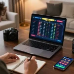 Engaged player using NHÀ CÁI DABET's online sports betting interface during an exciting gaming session.