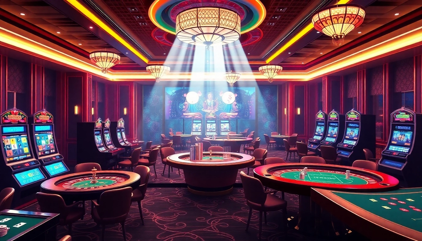 Experience thrilling casino action at win88.com with vibrant tables, cards, and digital gaming interfaces.