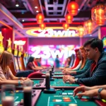 Explore a thrilling online gaming experience at https://www.23win.world/ with vibrant casino scenes showcasing exciting gameplay.