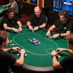 Players engaging in strategic online poker gameplay on SC88 platform with vibrant visuals
